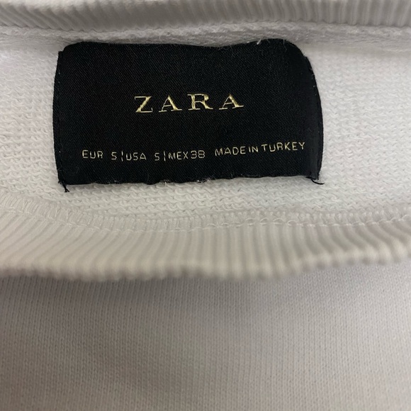 - Zara White Oversized Sweatshirt size S - Picture 8 of 10